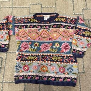 Jennifer Reed Floral Patterned Sweater - Multicolor - vintage